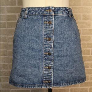 Jean button up skirt